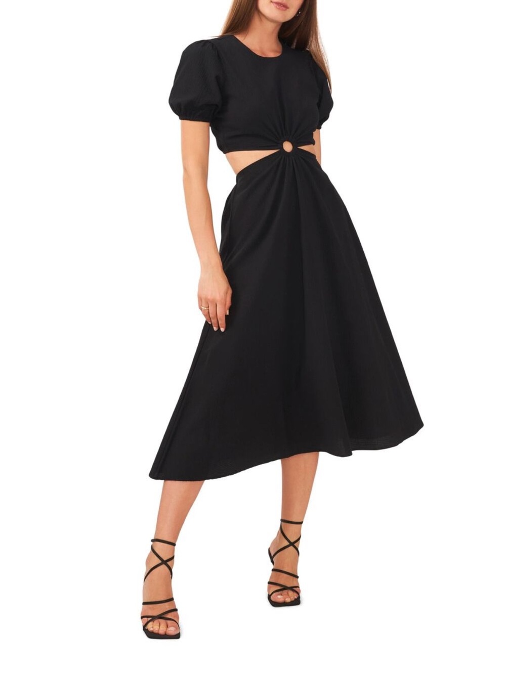 Black Dress With Front Ring Cutout